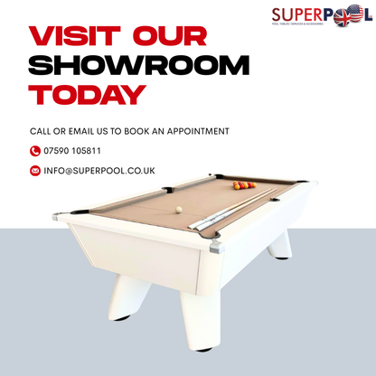 SATIN GREY Rosetta English Slate Bed Pool Dining Table by SUPERPOOL.