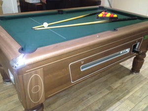 Reconditioned Coin Operated (Electronic) 6' Walnut Supreme Prince Pool table