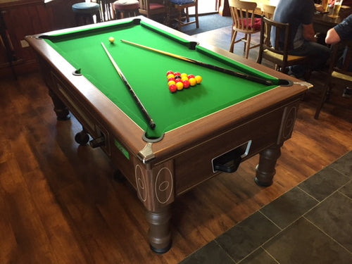 Reconditioned Coin Operated (Electronic) 6' Walnut Supreme Prince Pool table