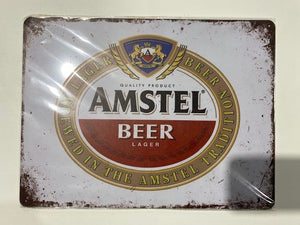 Amstel 40cm x 30cm Tin Art