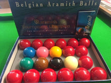 Load image into Gallery viewer, Full Size 2&quot; 1/16th Aramith Tournament Champion Snooker Set