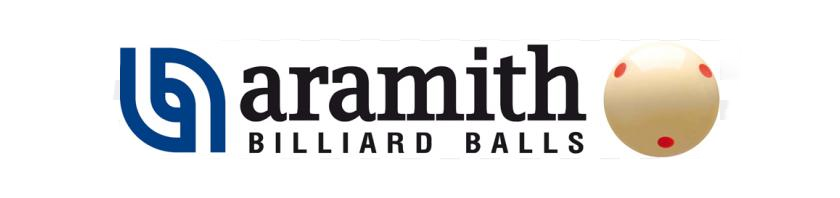 Aramith billiard balls logo showcasing premium pool table accessories.