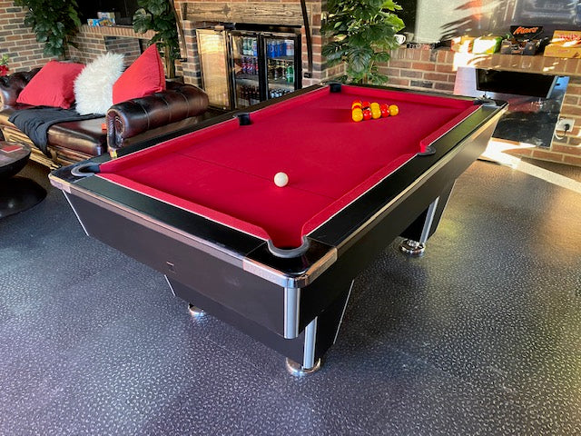 ***RECONDITIONED*** 6’ x 3’ Black DPT Elite Free Play Pool table