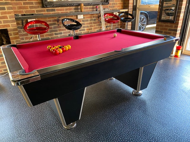 ***RECONDITIONED*** 6’ x 3’ Black DPT Elite Free Play Pool table