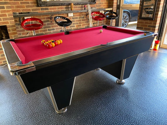 ***RECONDITIONED*** 6’ x 3’ Black DPT Elite Free Play Pool table