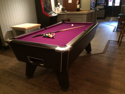 ***IN STOCK*** 7' Black Supreme Winner Coin Operated Pool table