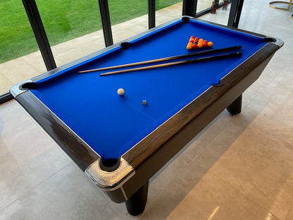 ***RECONDITIONED*** 6' x 3' Black Supreme Winner Free Play Pool table