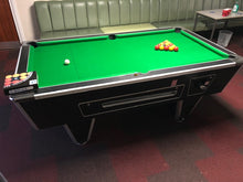 Load image into Gallery viewer, ***RECONDITIONED*** 7&#39; x 4&#39; Black Original Supreme Winner Free Play Pool Table