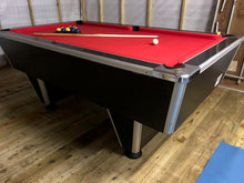 Load image into Gallery viewer, ***RECONDITIONED*** 7&#39; x 4&#39; Black Original Supreme Winner Free Play Pool Table