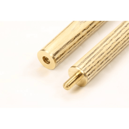 Brass joint and connection detail of Exocet Britannia Pro 8 Ball cue.