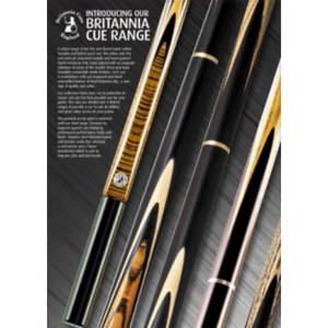 Limited Edition 1pc Cue. Britannia Steel Range