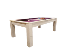 Load image into Gallery viewer, White Carrara Marble Rosetta English Pool Dining Table by SUPERPOOL.