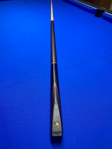 Assembled Cannon Viper 3 Piece 57-inch cue on blue pool table.