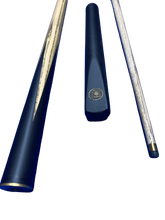 Load image into Gallery viewer, Close-up of Cannon Manta 3 Piece 57-inch cue parts with brass details.