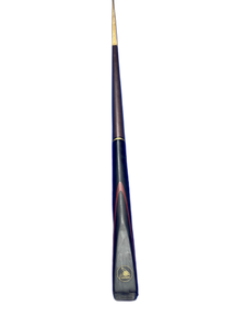 Cannon Viper 3 Piece 57-inch cue fully assembled on blue surface.