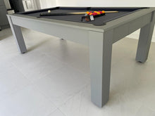 Load image into Gallery viewer, SATIN GREY Rosetta English Slate Bed Pool Dining Table by SUPERPOOL.