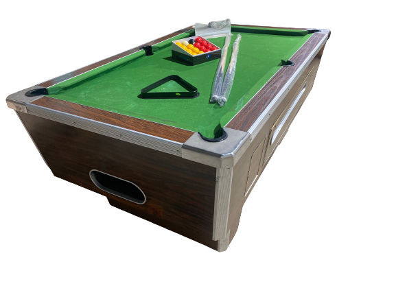 RECONDITIONED 7' x 4' Dark Walnut DPT Elite Free Play Pool table
