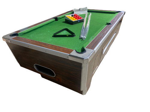RECONDITIONED 7' x 4' Dark Walnut DPT Elite Free Play Pool table