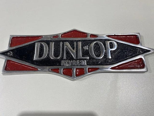 Dunlop Tyre Cast Sign 38cms x 13cms. Free P&P