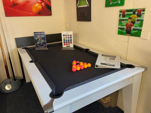 Supreme Gloss White Laminate Finish Classic Diner *EXCLUSIVE to SUPERPOOL*