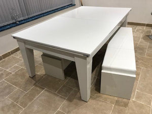 Supreme Gloss White Laminate Finish Classic Diner *EXCLUSIVE to SUPERPOOL*