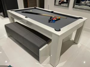 The Rosetta Classic Finish English Pool Dining Table by SUPERPOOL.
