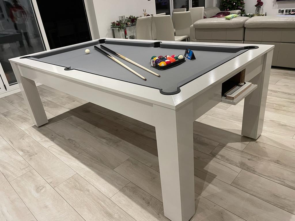 The Rosetta Premium Finish English Pool Dining Table by SUPERPOOL.