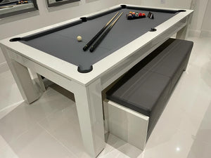 The Rosetta Classic Finish English Pool Dining Table by SUPERPOOL.