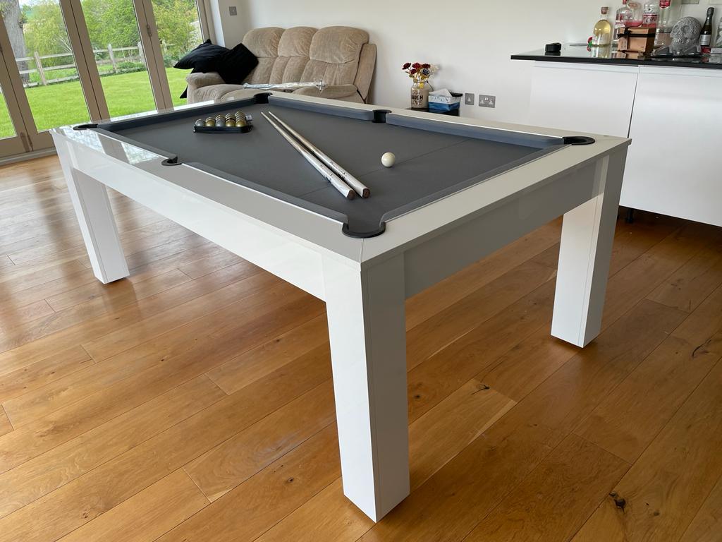 The Rosetta Premium Finish English Pool Dining Table by SUPERPOOL.