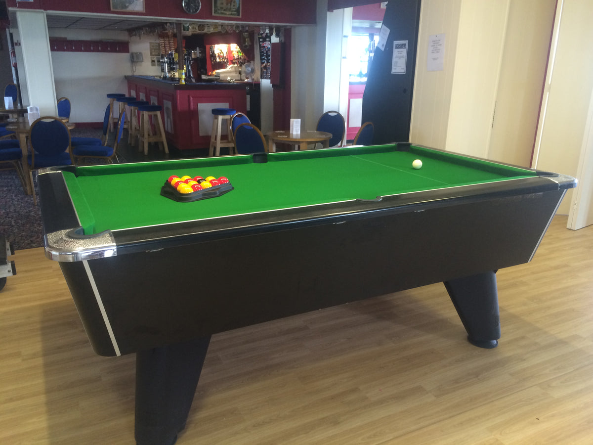 ***IN STOCK*** 7' Black Supreme Winner Coin Operated Pool table