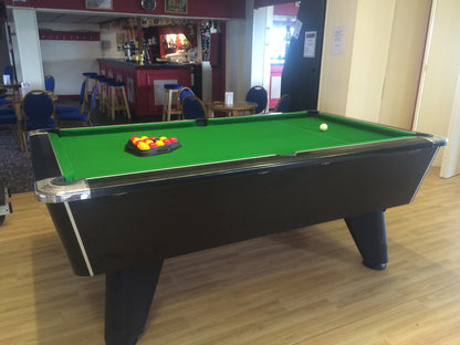 ***IN STOCK*** 7' Black Supreme Winner Coin Operated Pool table