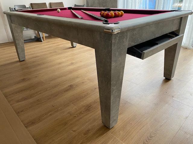 The Stylish Italian Grey Classic Dining Pool Table – Superpool UK