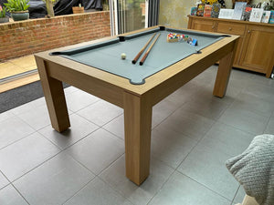 Lancaster Oak Rosetta English Pool Dining Table by SUPERPOOL.