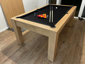 Lancaster Oak Rosetta English Pool Dining Table by SUPERPOOL.