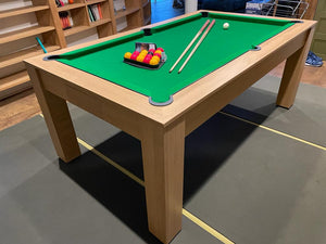 Lancaster Oak Rosetta English Pool Dining Table by SUPERPOOL.