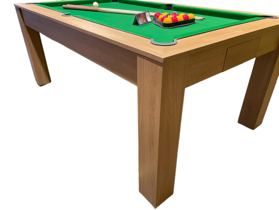 Lancaster Oak Rosetta English Pool Dining Table by SUPERPOOL.