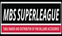 MBS Superleague logo, distributor of fine billiard accessories.