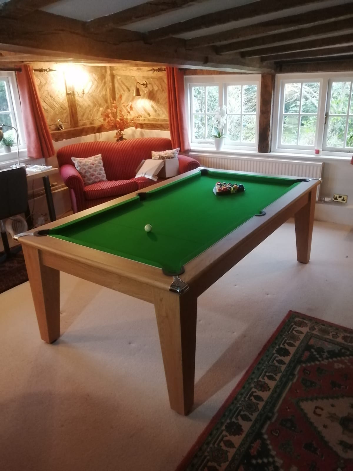 *IN STOCK* 6' x 3' Oak Supreme Classic Pool Dining Pool Table