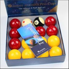 Aramith 2" ProCup Red and Yellows Pool Ball Set