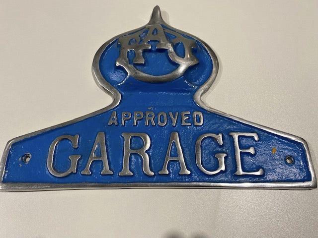 RAC Garage Cast Sign 34cms x 26cms. Free P&P