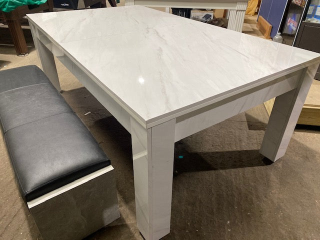 Superpool Carrara Marble Rosetta pool Dining Table 