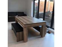 Load image into Gallery viewer, Duo Milano Wood Finish Dining Entertainment Table