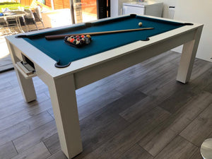 The Rosetta Classic Finish English Pool Dining Table by SUPERPOOL.