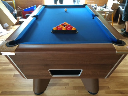 **IN STOCK** EX Showroom Supreme Winner 7' Walnut Free Play Championship Pool table.