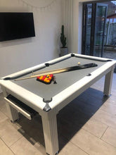 Load image into Gallery viewer, Supreme WHITE Traditional Dining  Pool Table &quot;Exclusive&quot; to SUPERPOOL