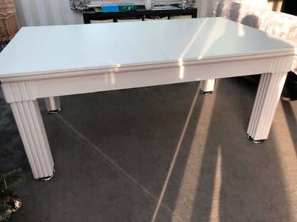 **IN STOCK** Supreme 6' WHITE Traditional Pool Dining  Pool Table.