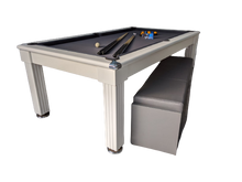 Load image into Gallery viewer, Gatley WHITE Traditional Dining  Pool Table to SUPERPOOL