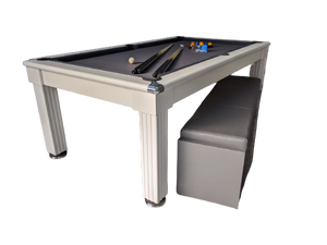 Gatley WHITE Traditional Dining  Pool Table to SUPERPOOL