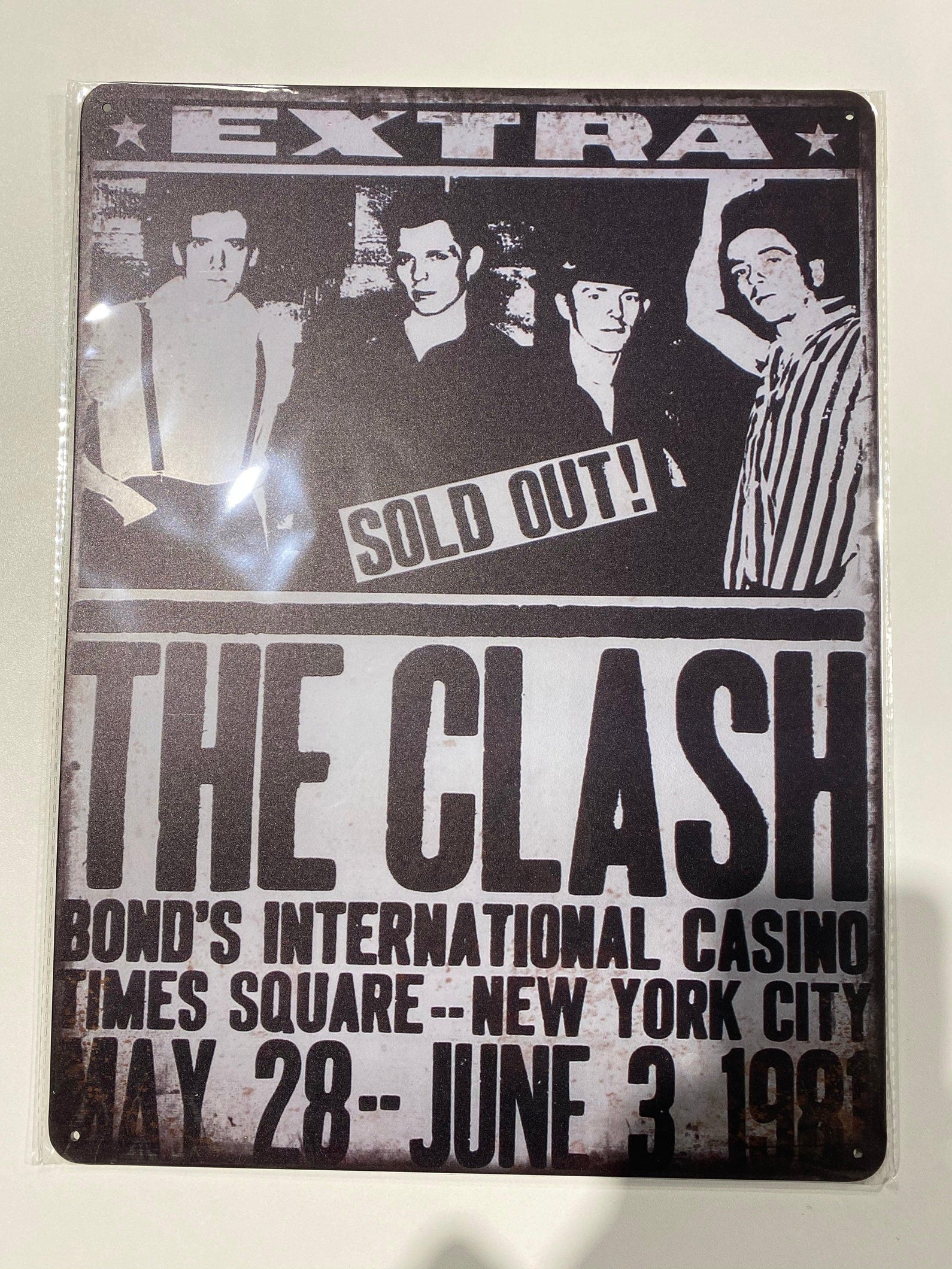 Clash Poster 30cm x 40cm Tin Art