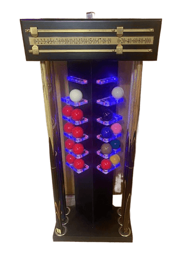 Neon Cue STand for 6 Cues and Ball Set by SUPERPOOL